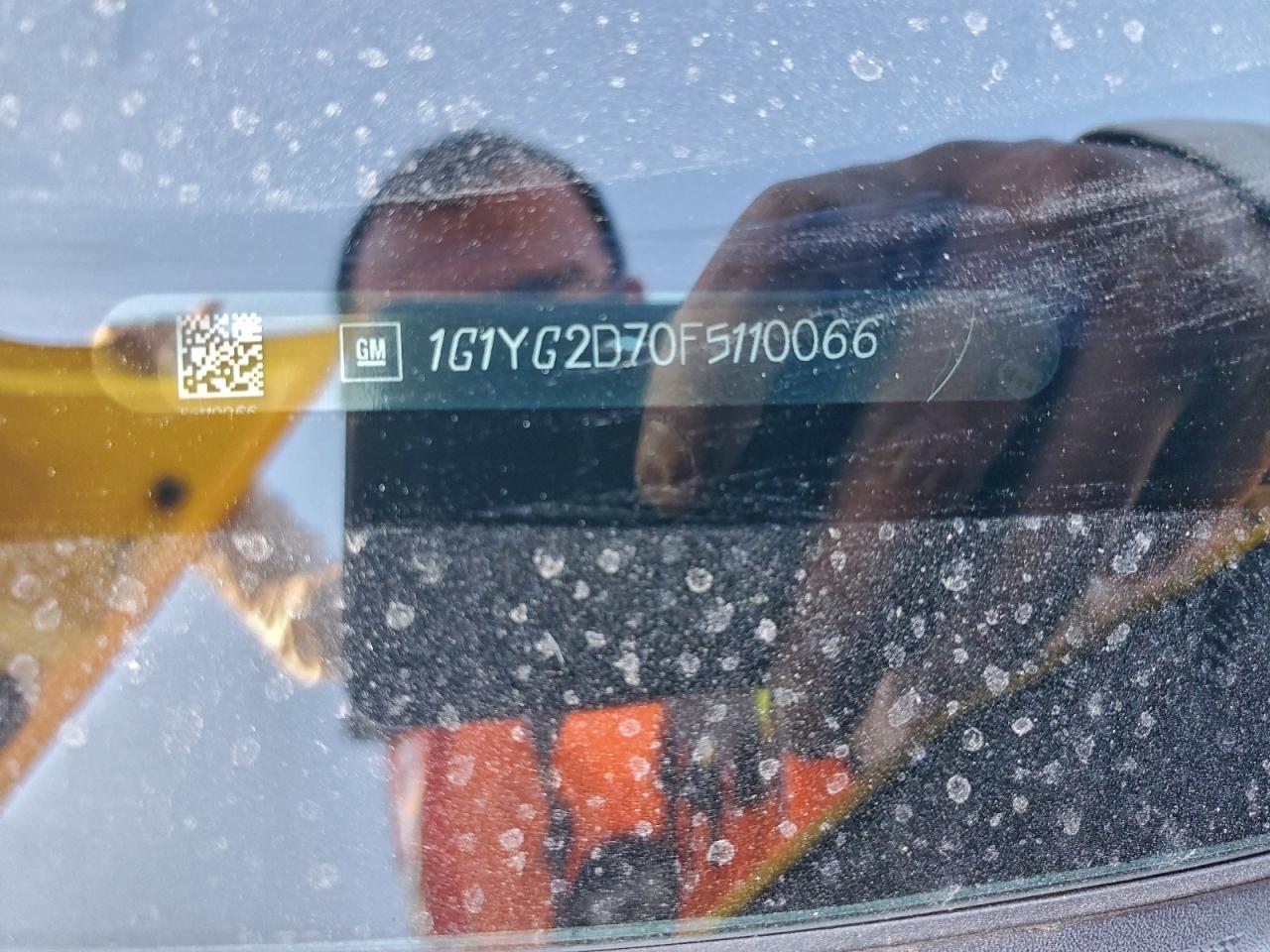 2015 Chevrolet Corvette Stingray Z51 1Lt VIN: 1G1YG2D70F5110066 Lot: 94090175