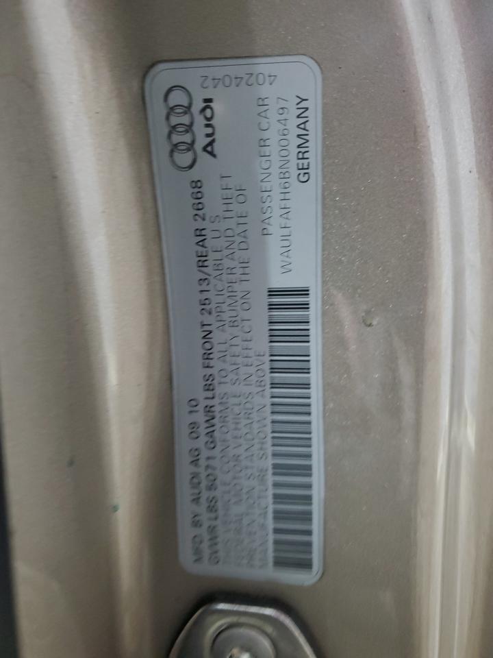 2011 Audi A5 Premium Plus VIN: WAULFAFH6BN006497 Lot: 85084415
