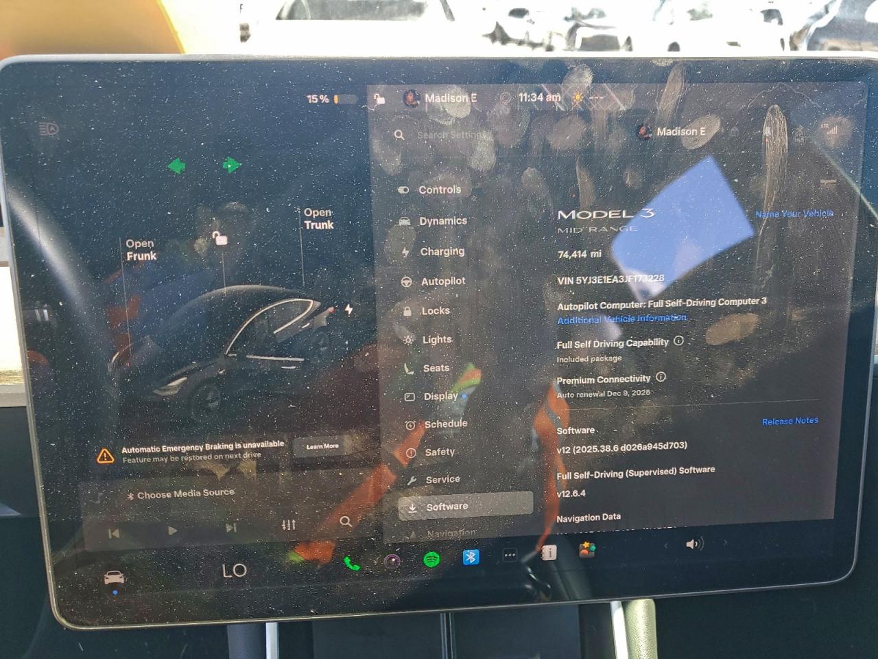 2018 Tesla Model 3 VIN: 5YJ3E1EA3JF173228 Lot: 93717545