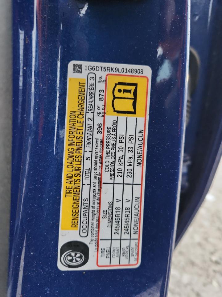 2020 Cadillac Ct5 Premium Luxury VIN: 1G6DT5RK9L0148908 Lot: 93672575