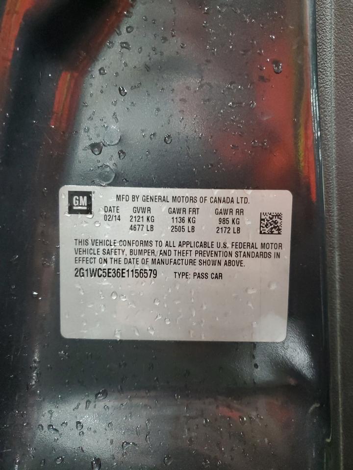 2014 Chevrolet Impala Limited Ltz VIN: 2G1WC5E36E1156579 Lot: 91980555