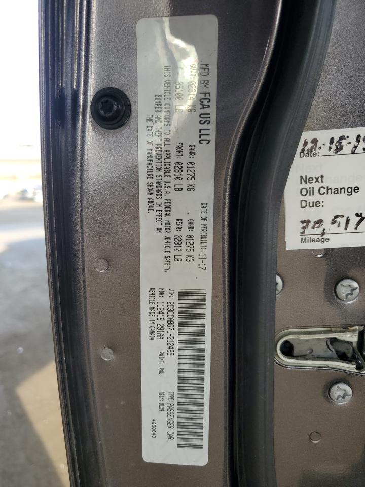 2018 Chrysler 300 S VIN: 2C3CCABG7JH212495 Lot: 91619835