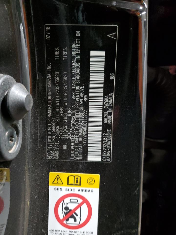 2018 Lexus Rx 350 Base VIN: 2T2ZZMCA6JC113222 Lot: 92592685