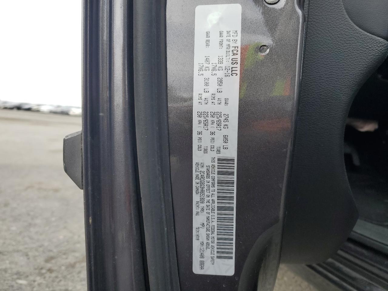 2017 Dodge Grand Caravan Se VIN: 2C4RDGBG3HR651820 Lot: 92447625