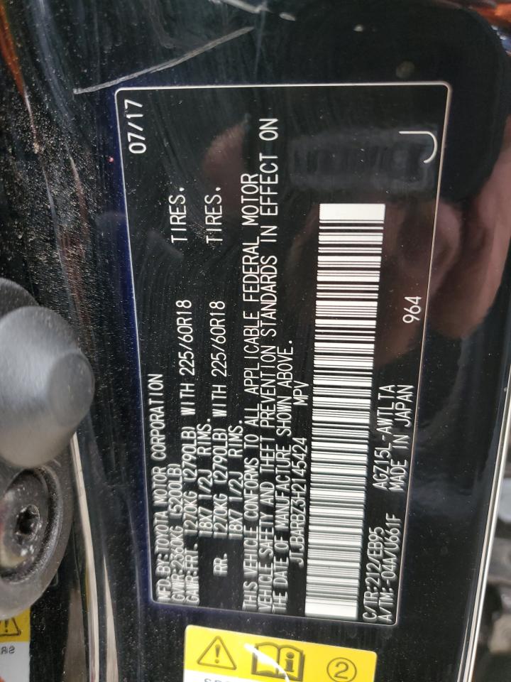 2017 Lexus Nx 200T Base VIN: JTJBARBZ3H2145424 Lot: 92211585