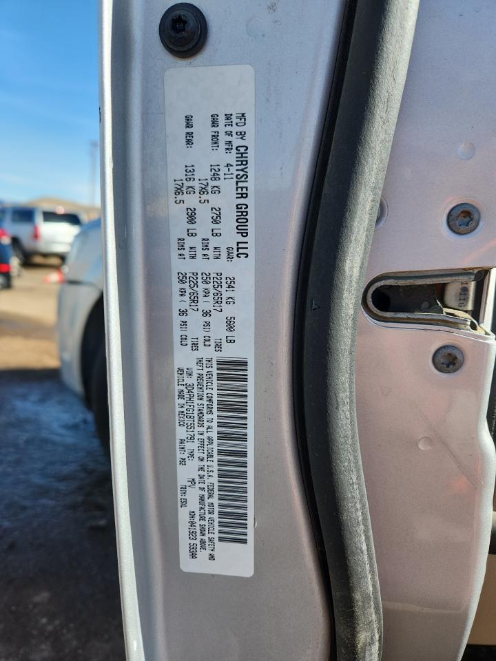 2011 Dodge Journey Mainstreet VIN: 3D4PH1FG1BT551791 Lot: 92477415