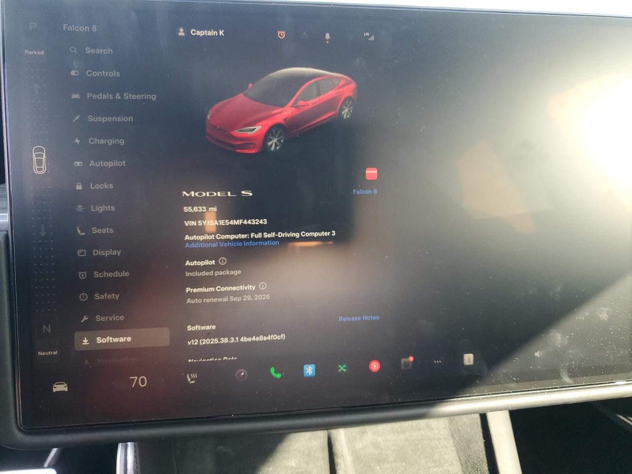 2021 Tesla Model S VIN: 5YJSA1E54MF443243 Lot: 90926175