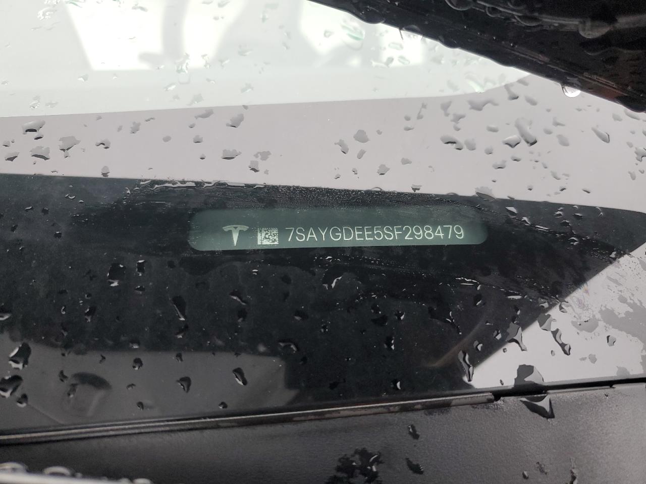 2025 Tesla Model Y VIN: 7SAYGDEE5SF298479 Lot: 91419895