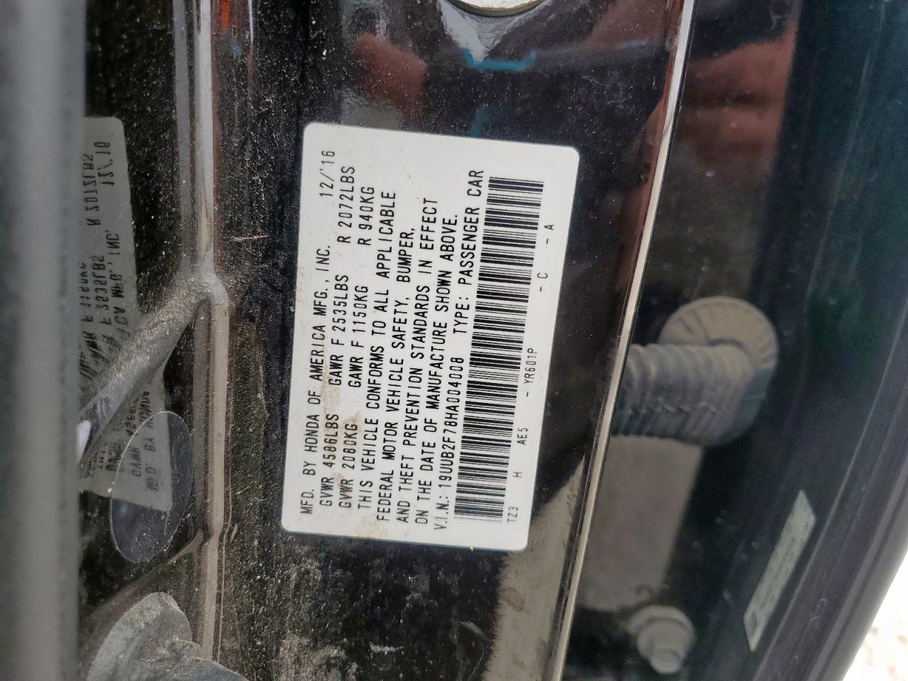 2017 Acura Tlx Advance VIN: 19UUB2F78HA004008 Lot: 93680345