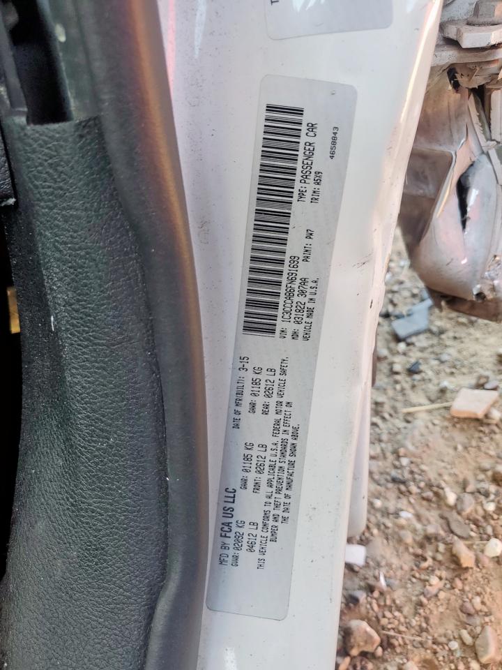 2015 Chrysler 200 Limited VIN: 1C3CCCAB6FN691699 Lot: 91570675