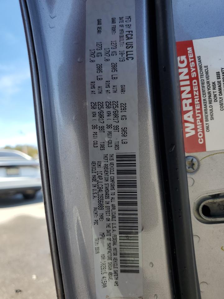 2020 Jeep Cherokee Latitude VIN: 1C4PJLCB4LD556089 Lot: 92940095