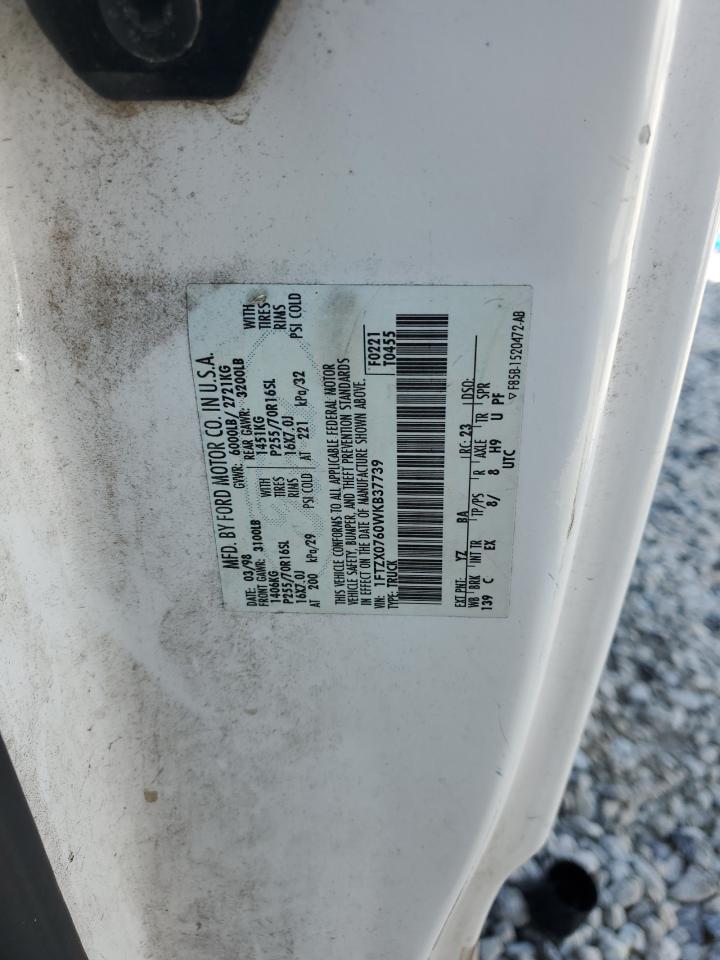 1998 Ford F150 VIN: 1FTZX0760WKB37739 Lot: 92644715