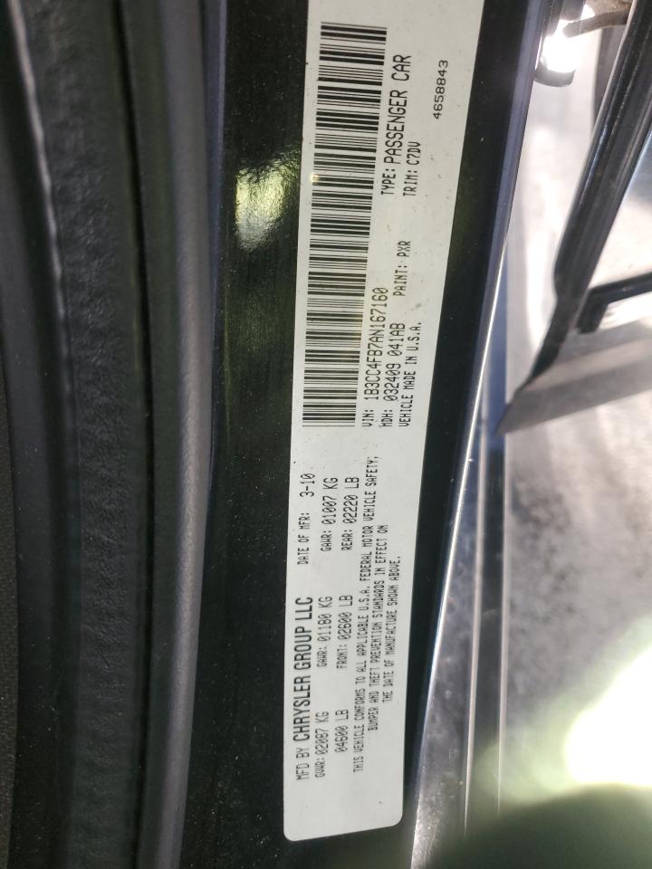 2010 Dodge Avenger Sxt VIN: 1B3CC4FB7AN167160 Lot: 90999435