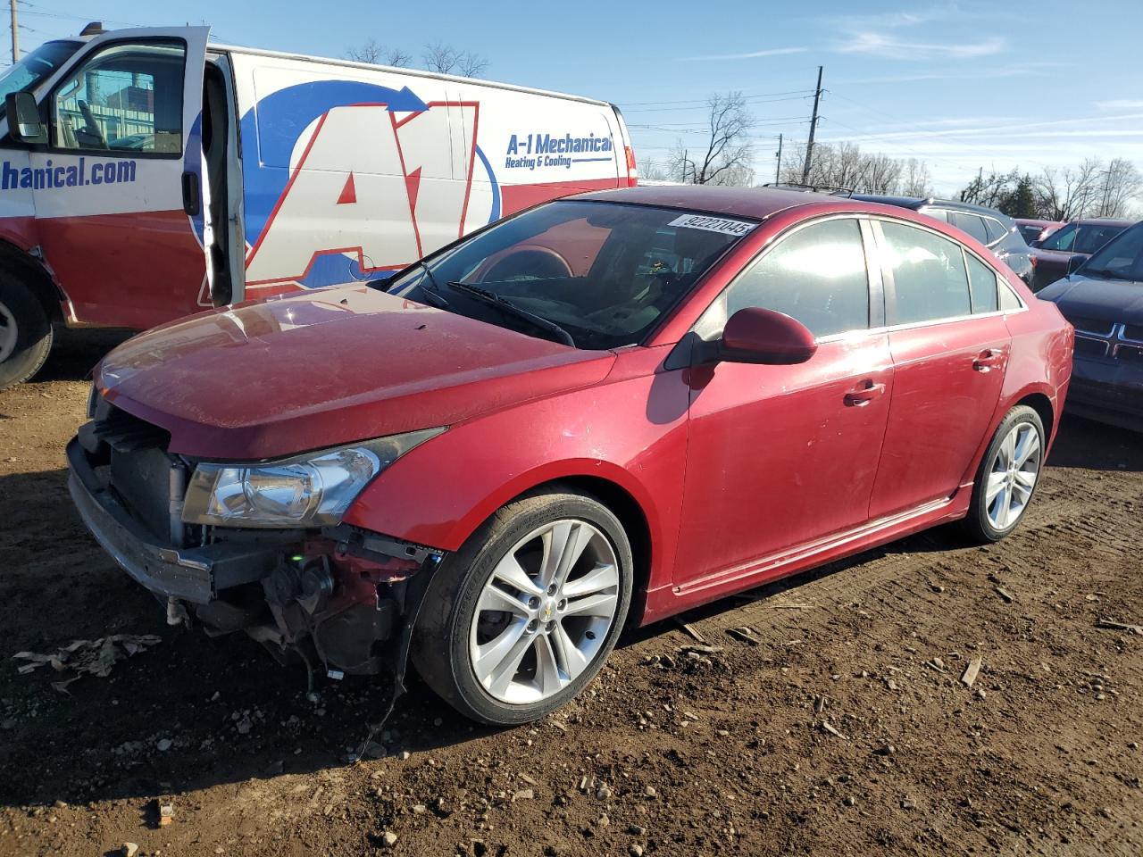 2012 Chevrolet Cruze Lt red  gas 1G1PE5SC1C7241185 photo #1