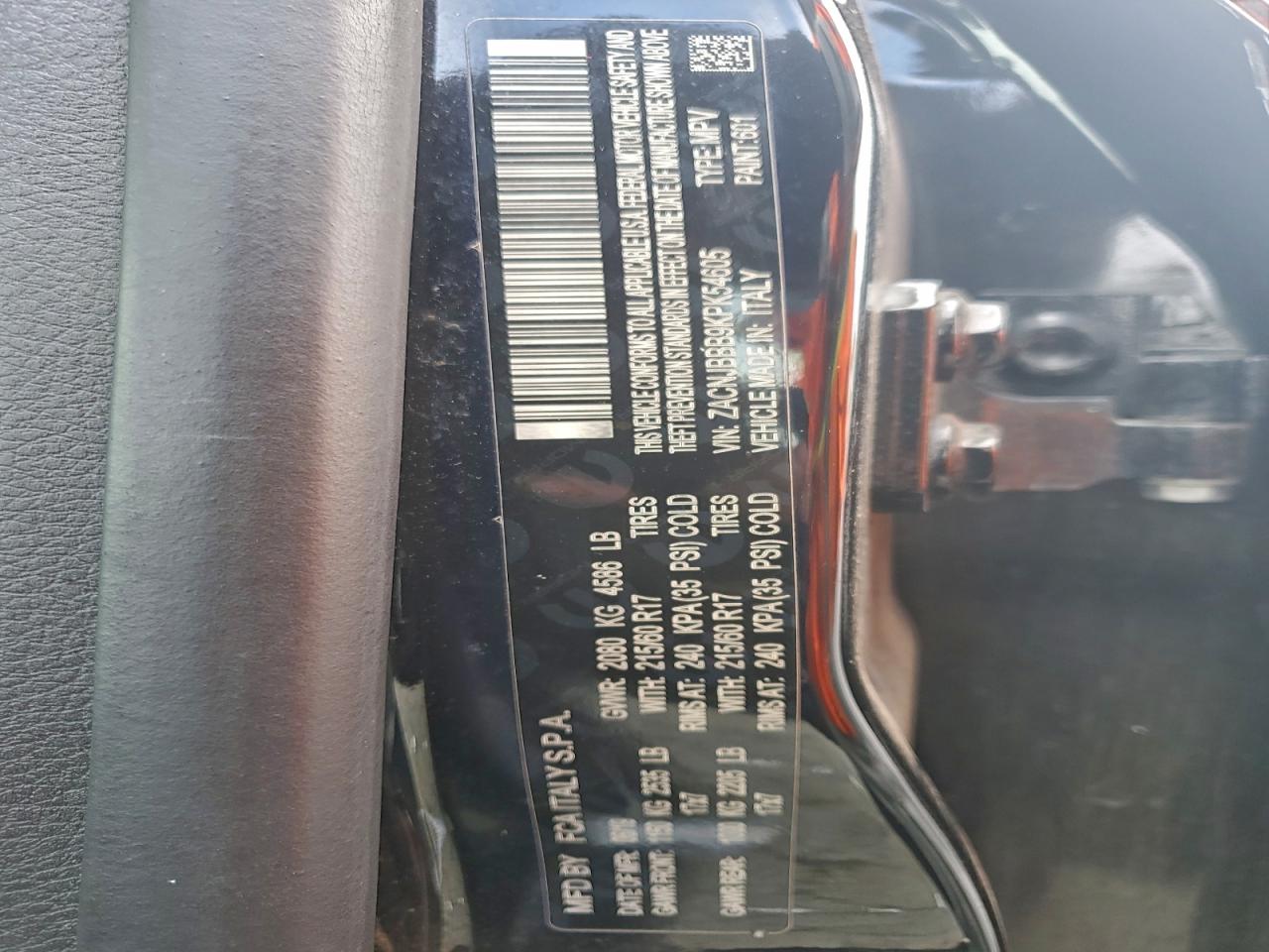 2019 Jeep Renegade Latitude VIN: ZACNJBBB9KPK54605 Lot: 94338035