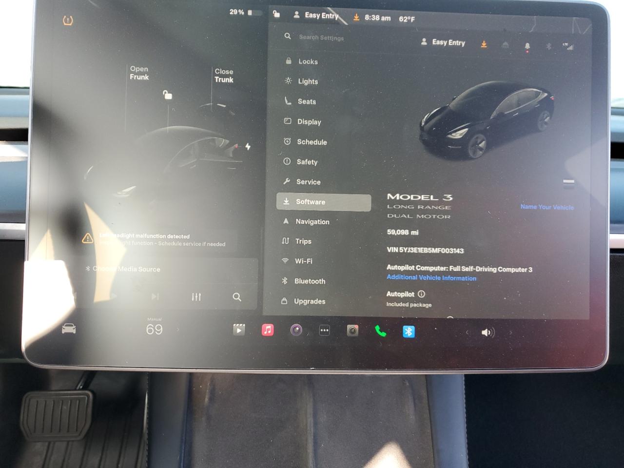 2021 Tesla Model 3 VIN: 5YJ3E1EB5MF003143 Lot: 90945295