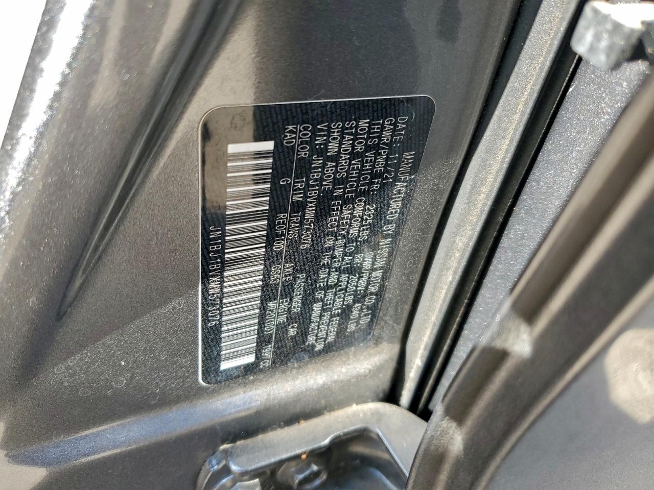 2021 Nissan Rogue Sport Sv VIN: JN1BJ1BVXMW573076 Lot: 93933915