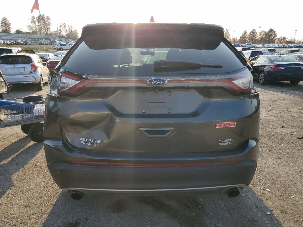 2017 Ford Edge Sel VIN: 2FMPK4J92HBC09615 Lot: 92702155