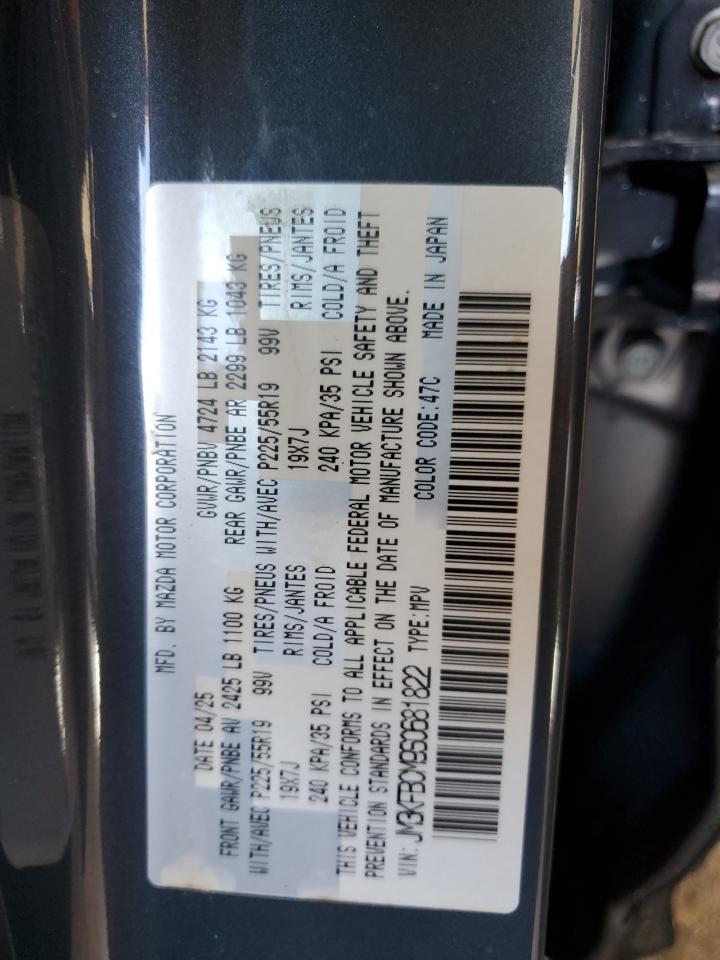 2025 Mazda Cx-5 Preferred VIN: JM3KFBCM9S0681822 Lot: 92722785