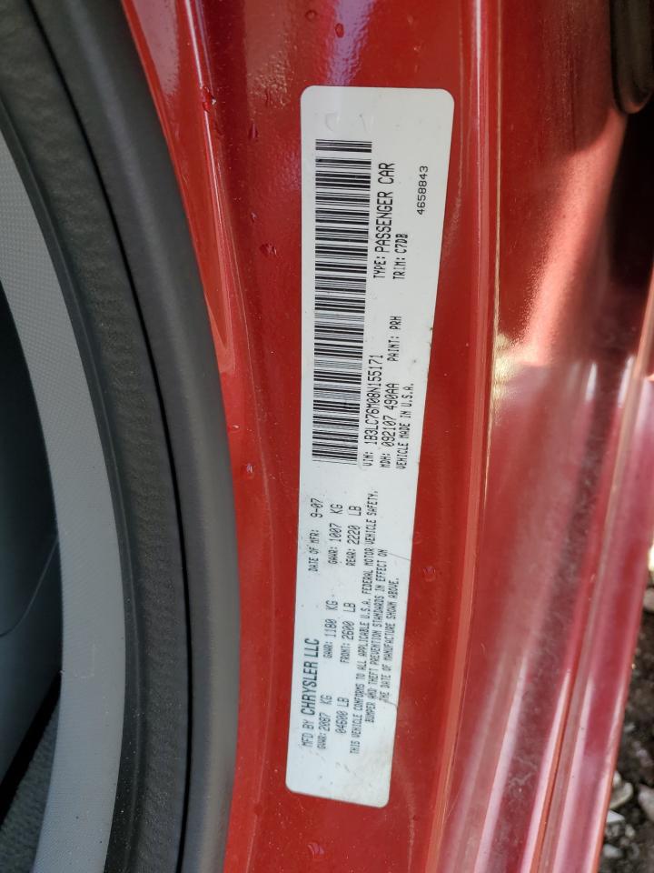 2008 Dodge Avenger R/T VIN: 1B3LC76M08N155171 Lot: 93528795