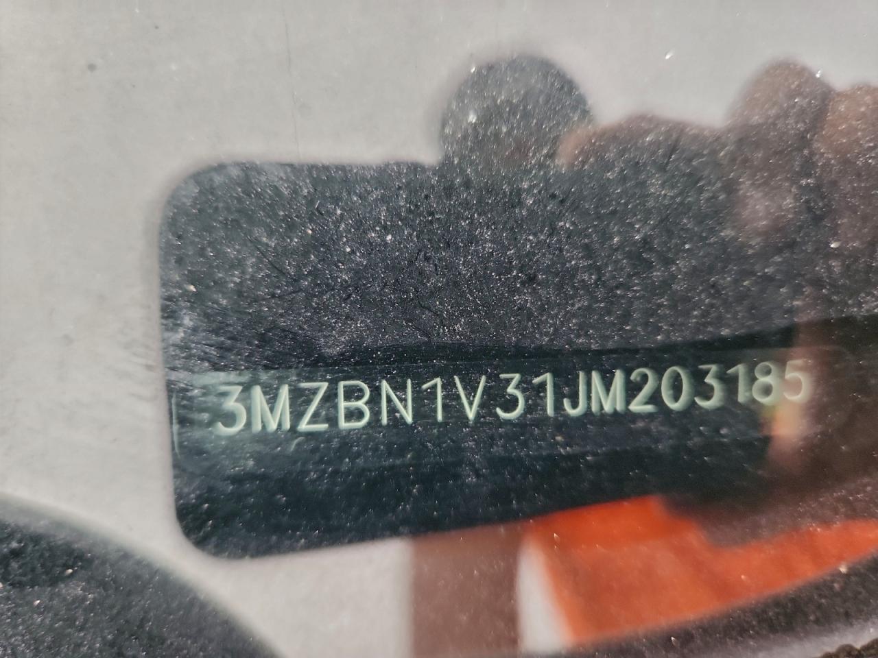 2018 Mazda 3 Touring VIN: 3MZBN1V31JM203185 Lot: 93066165