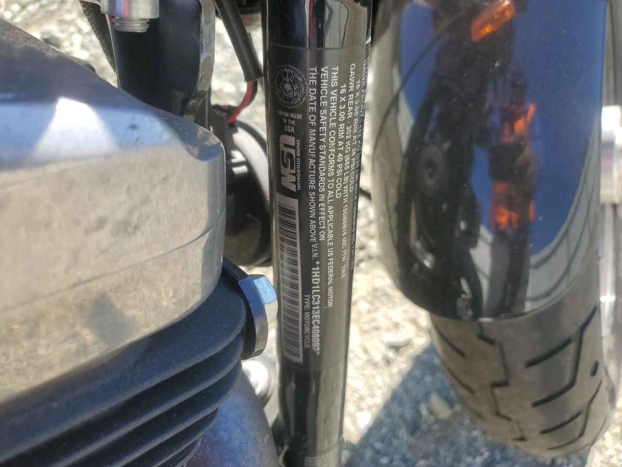 2014 Harley-Davidson Xl1200 Forty-Eight VIN: 1HD1LC313EC408093 Lot: 92070245