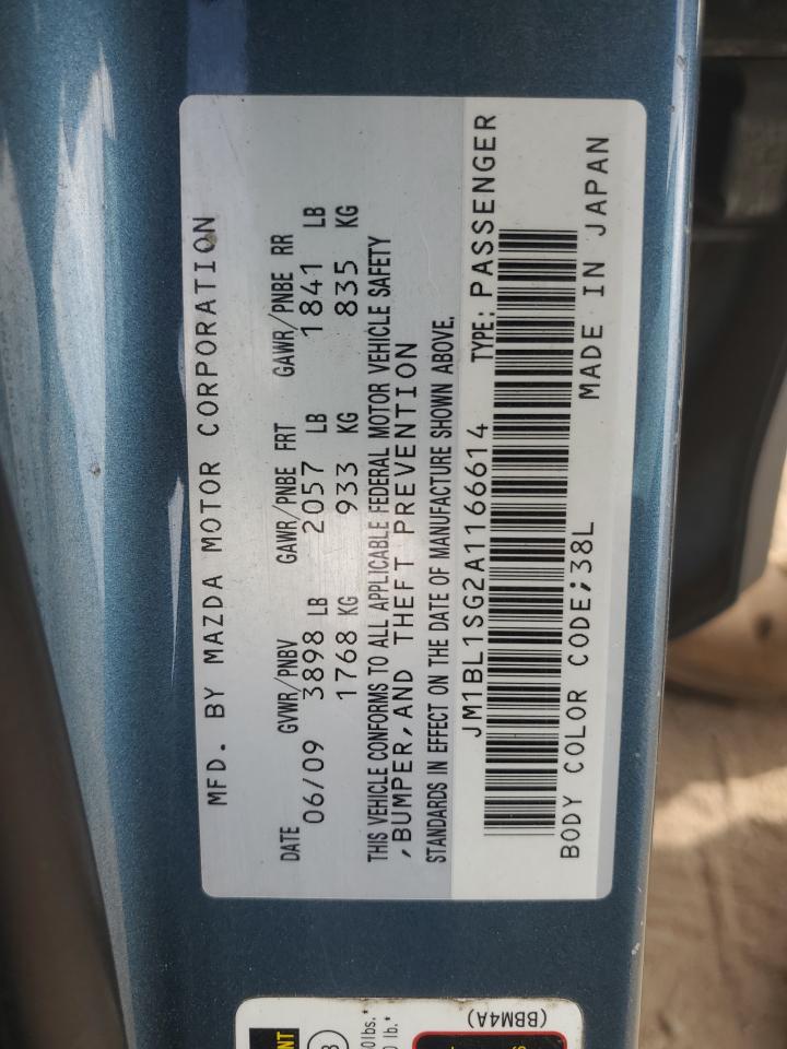 2010 Mazda 3 I VIN: JM1BL1SG2A1166614 Lot: 90794825