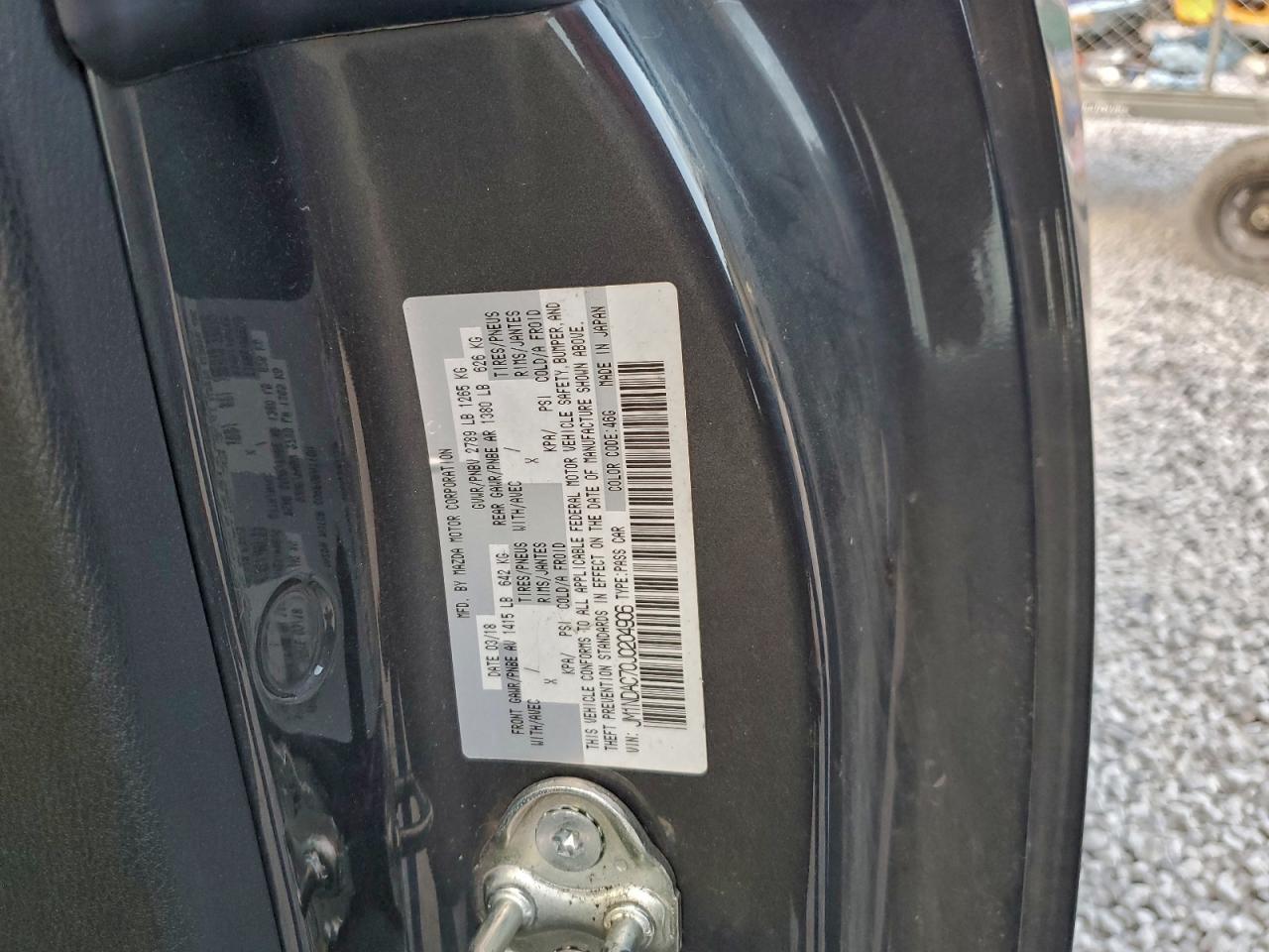 2018 Mazda Mx-5 Miata Club VIN: JM1NDAC70J0204906 Lot: 93057275