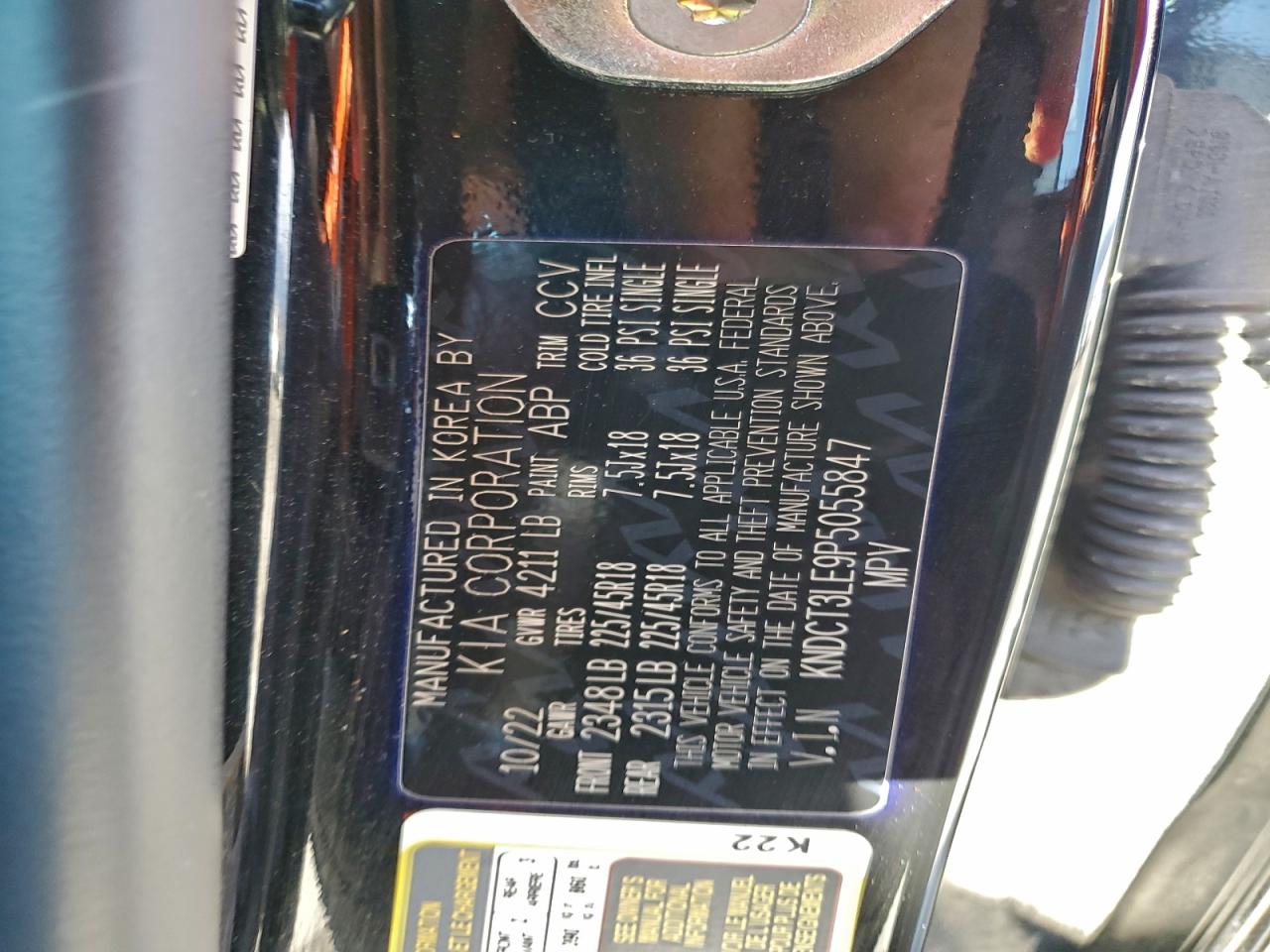 2023 Kia Niro Sx VIN: KNDCT3LE9P5055847 Lot: 94129825