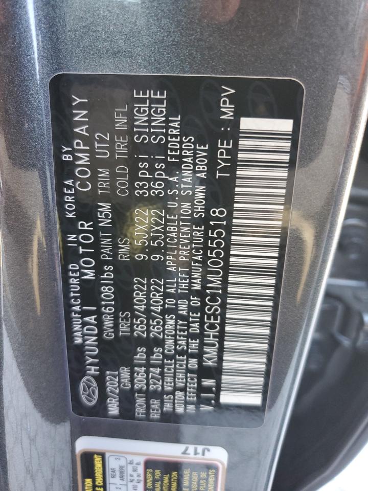 2021 Genesis Gv80 Base VIN: KMUHCESC1MU055518 Lot: 91916765