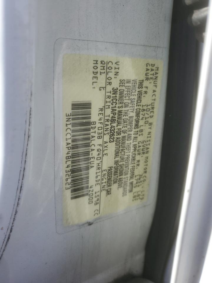 2011 Nissan Versa S VIN: 3N1CC1AP4BL432623 Lot: 92402745