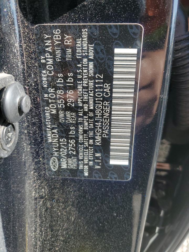 2016 Hyundai Equus Signature VIN: KMHGH4JH8GU101112 Lot: 93408725