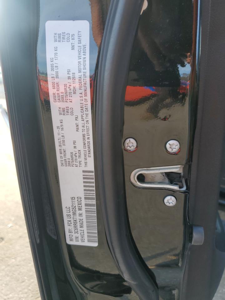 2021 Ram 1500 Classic Tradesman VIN: 3C6RR6KT1MG521115 Lot: 93643775