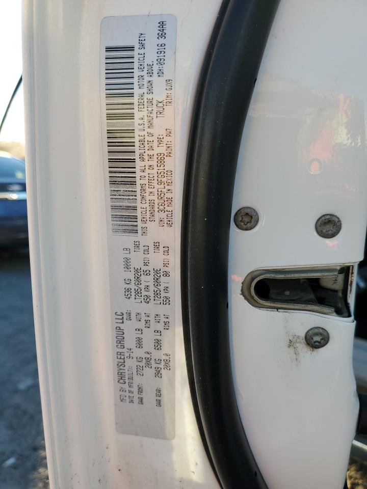 2015 Ram 2500 Laramie VIN: 3C6UR5FL9FG515869 Lot: 92991235