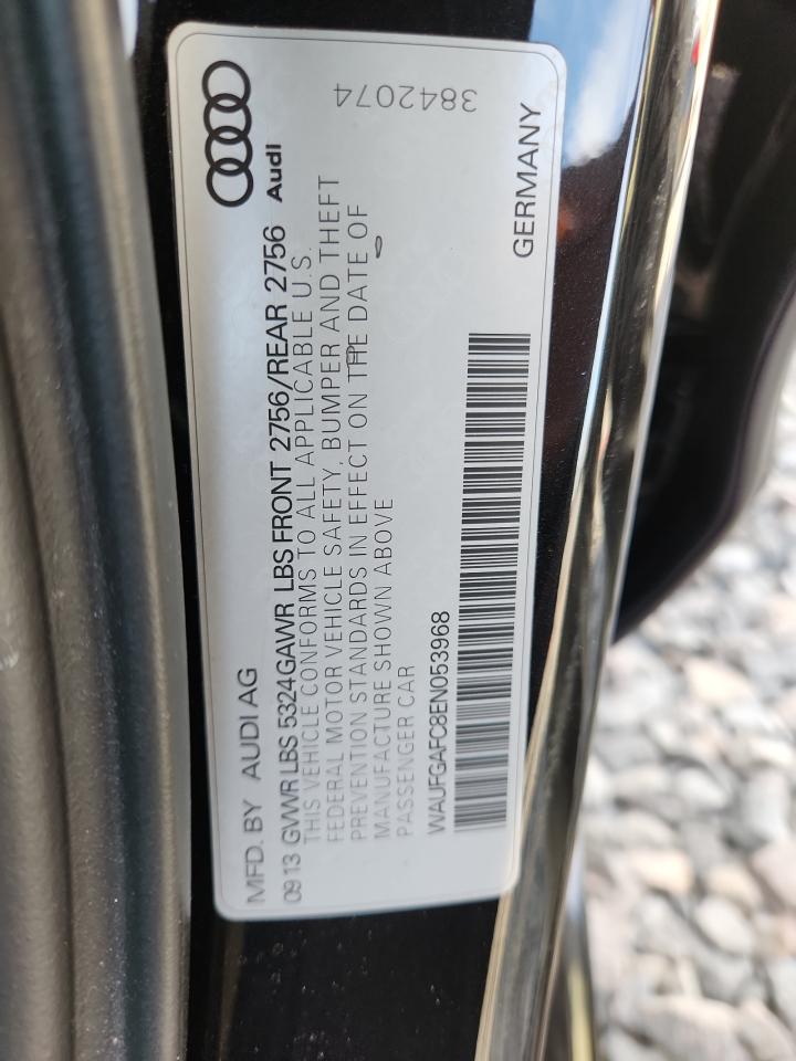 2014 Audi A6 Premium Plus VIN: WAUFGAFC8EN053968 Lot: 93222455