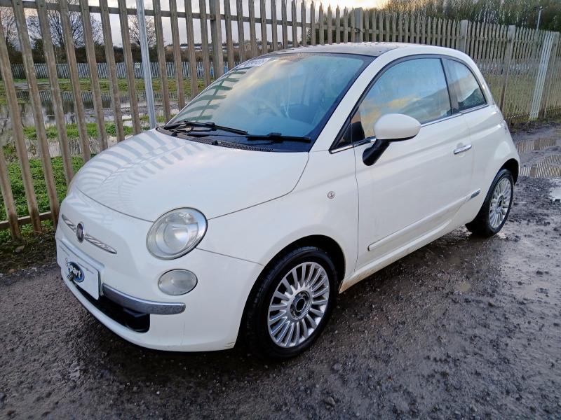 2011 FIAT 500 1.2 LOUNGE 3DR [START STOP] for sale at Copart WESTBURY