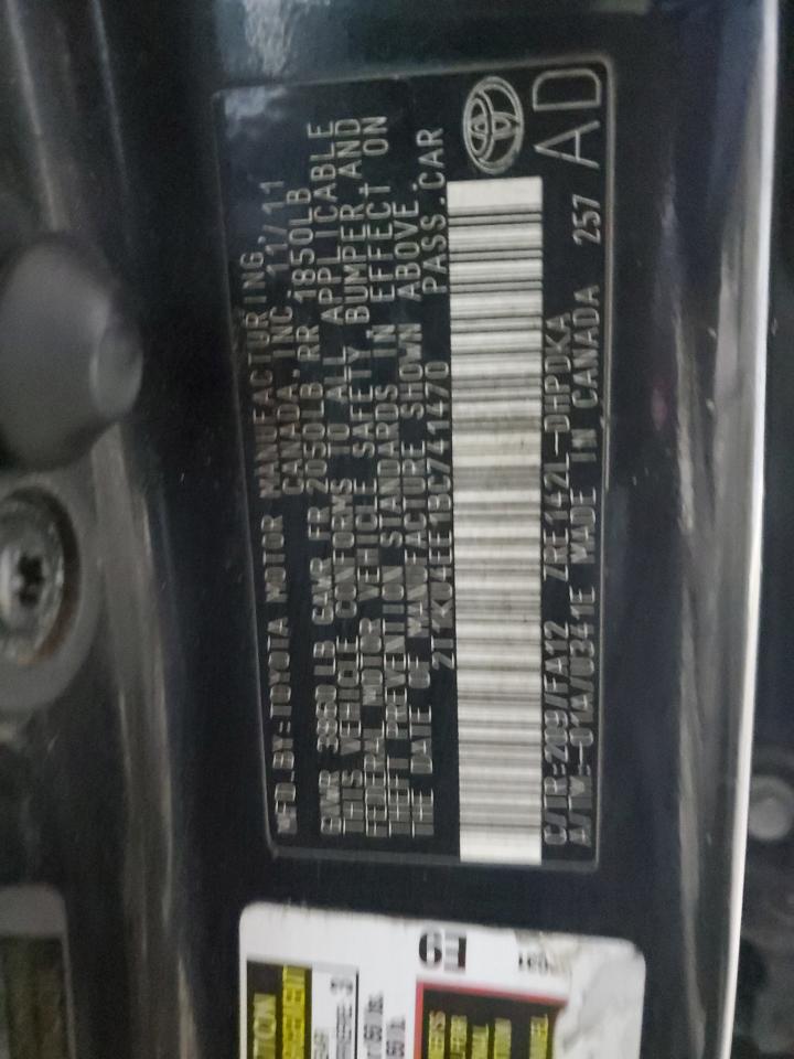 2011 Toyota Corolla Matrix VIN: 2T1KU4EE1BC741470 Lot: 93570995