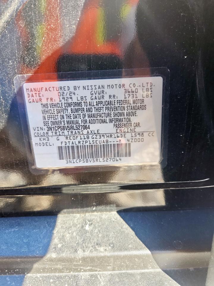 2024 Nissan Kicks S VIN: 3N1CP5BV5RL527064 Lot: 90949775