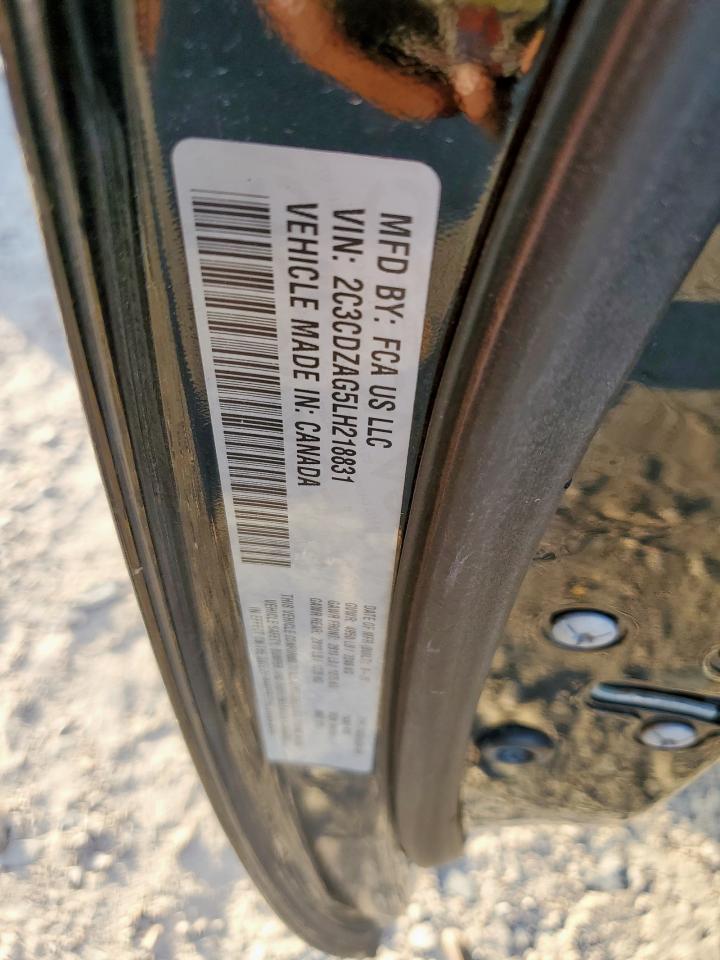 2020 Dodge Challenger Sxt VIN: 2C3CDZAG5LH218831 Lot: 91945795