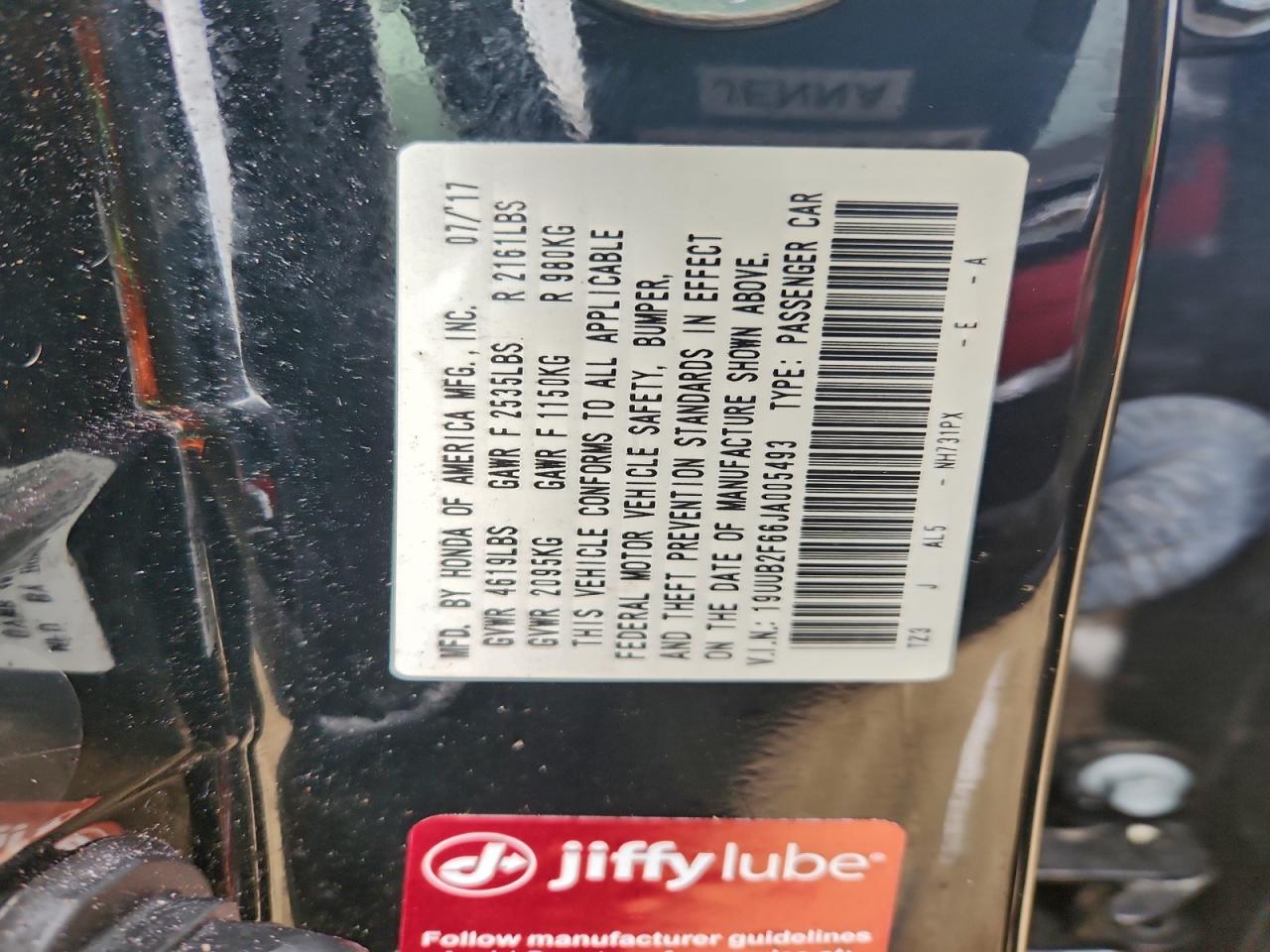 2018 Acura Tlx Tech+A VIN: 19UUB2F66JA005493 Lot: 94445445