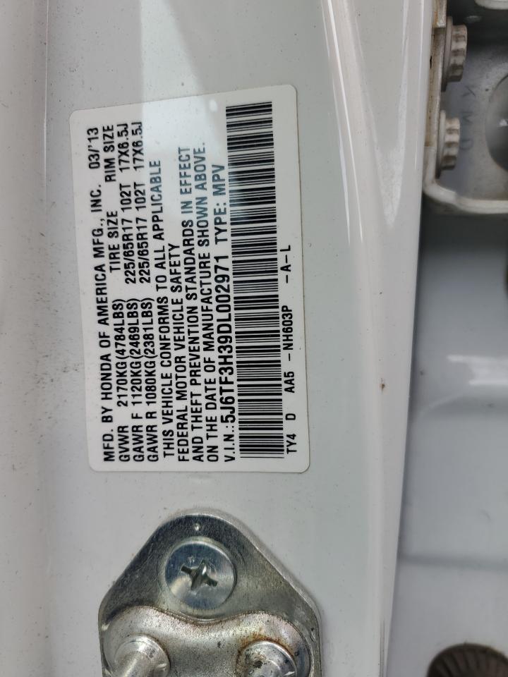 2013 Honda Crosstour Ex VIN: 5J6TF3H39DL002971 Lot: 91613455