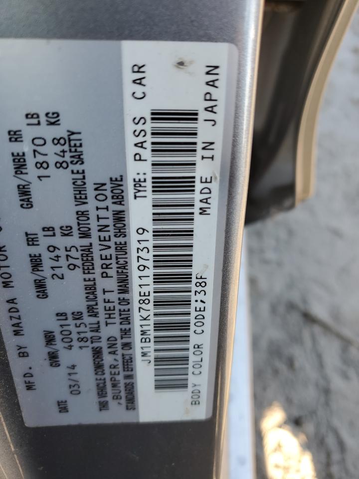 2014 Mazda 3 Sport VIN: JM1BM1K78E1197319 Lot: 90482935