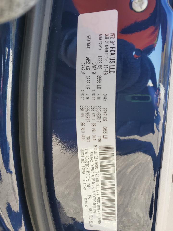 2020 Chrysler Voyager Lx VIN: 2C4RC1CG4LR131178 Lot: 92093755