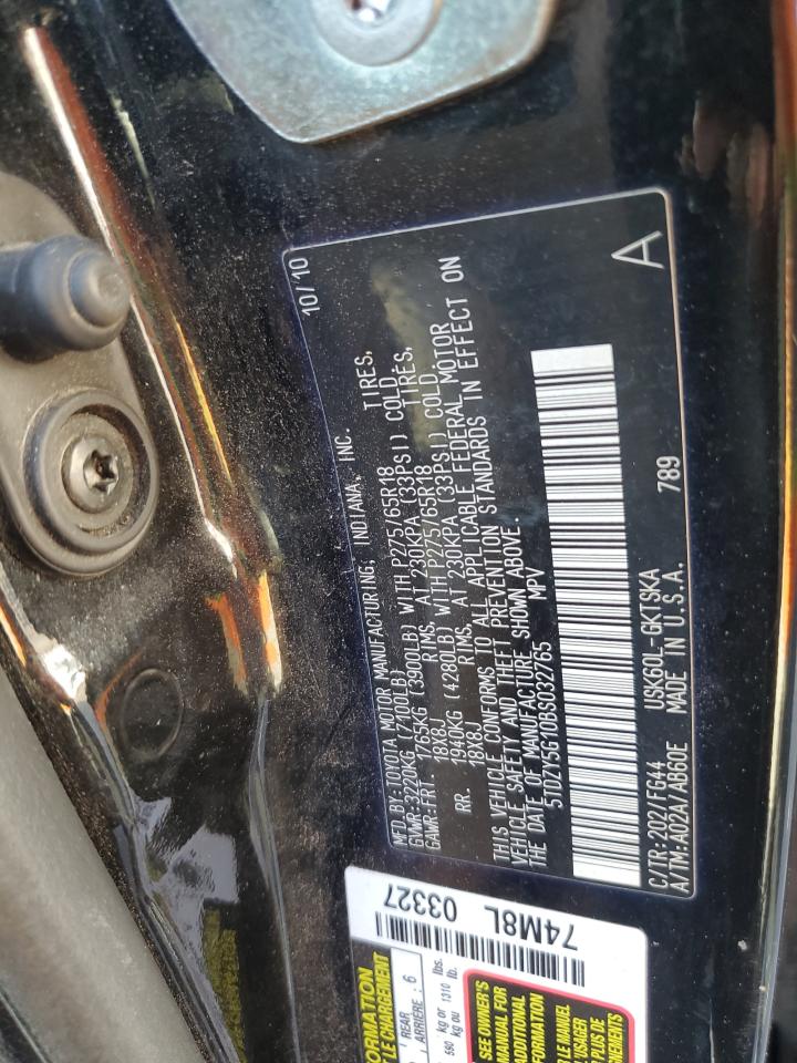 2011 Toyota Sequoia Sr5 VIN: 5TDZY5G10BS032765 Lot: 93091955