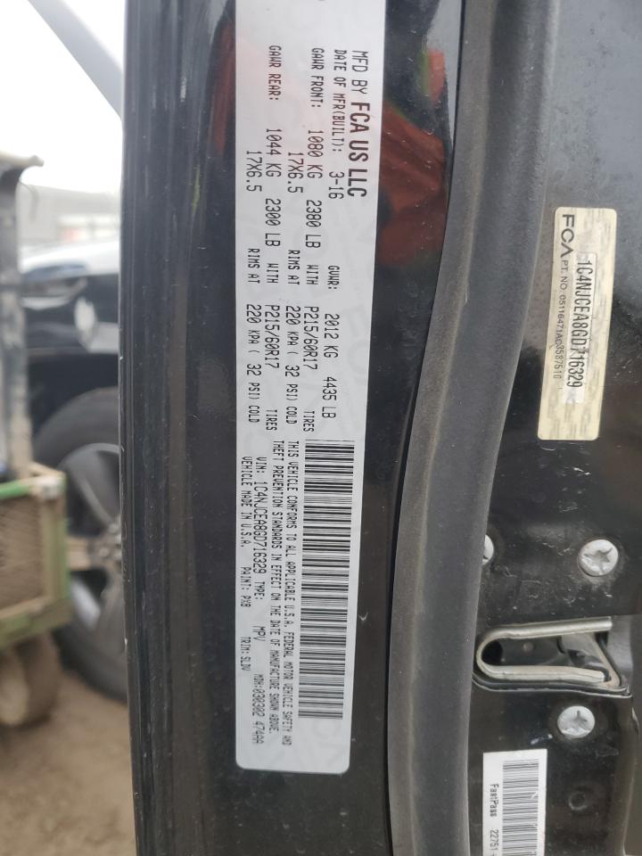 2016 Jeep Compass Latitude VIN: 1C4NJCEA8GD716329 Lot: 85922485