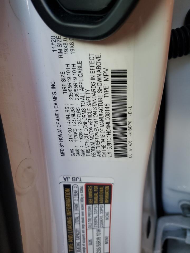 2021 Acura Rdx Technology VIN: 5J8TC1H54ML008148 Lot: 93851595