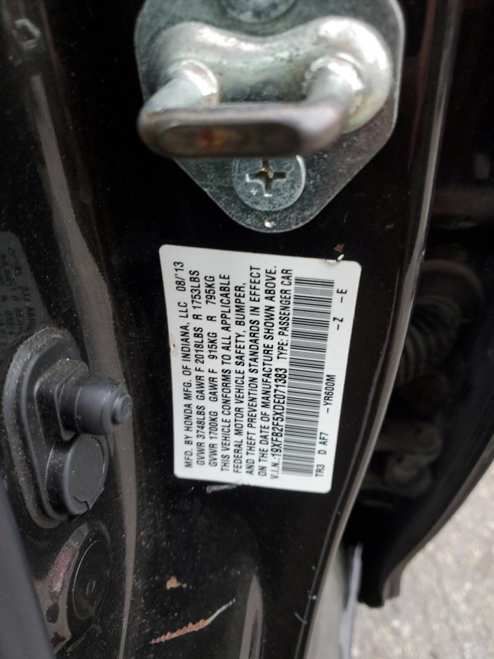 2013 Honda Civic Lx VIN: 19XFB2F5XDE071383 Lot: 92168395