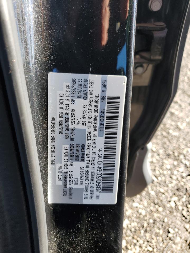 2016 Mazda Cx-5 Gt VIN: JM3KE4DY5G0764140 Lot: 93164335