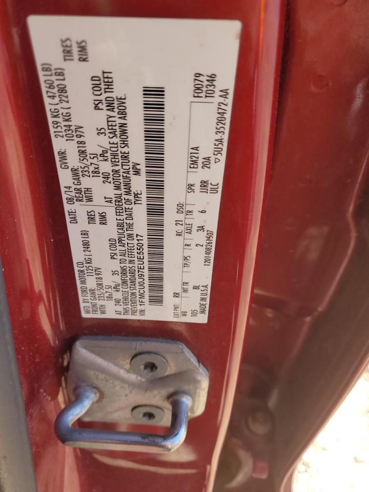 2014 Ford Escape Titanium VIN: 1FMCU0J97EUE55017 Lot: 91639745