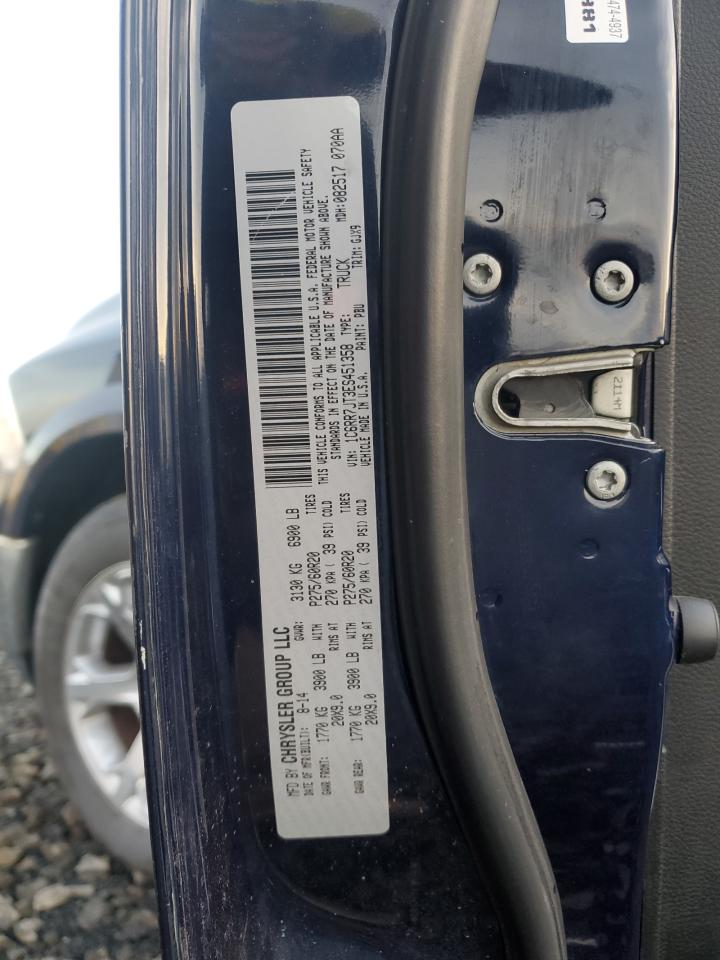 2014 Ram 1500 Laramie VIN: 1C6RR7JT3ES451358 Lot: 92900325